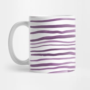 Irregular watercolor lines - ultra violet Mug